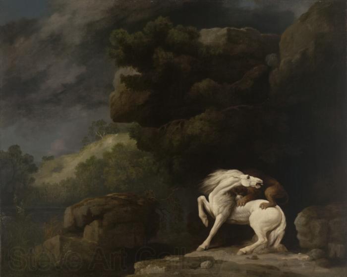 George Stubbs A Lion Attacking a Horse